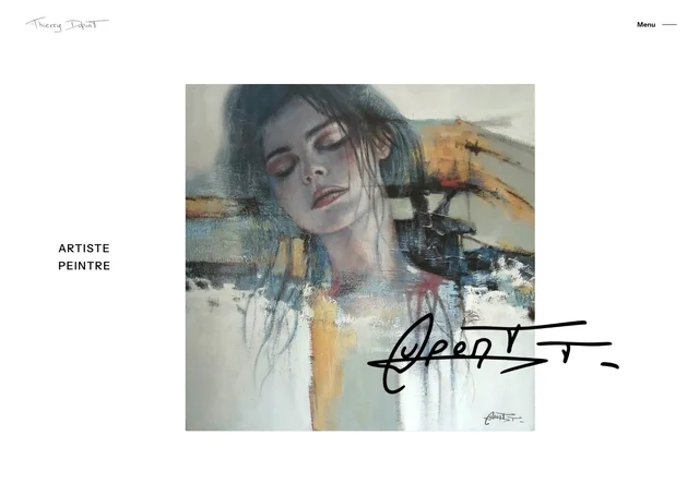 Aperçu du site de Thierry Dupont, artiste peintre.