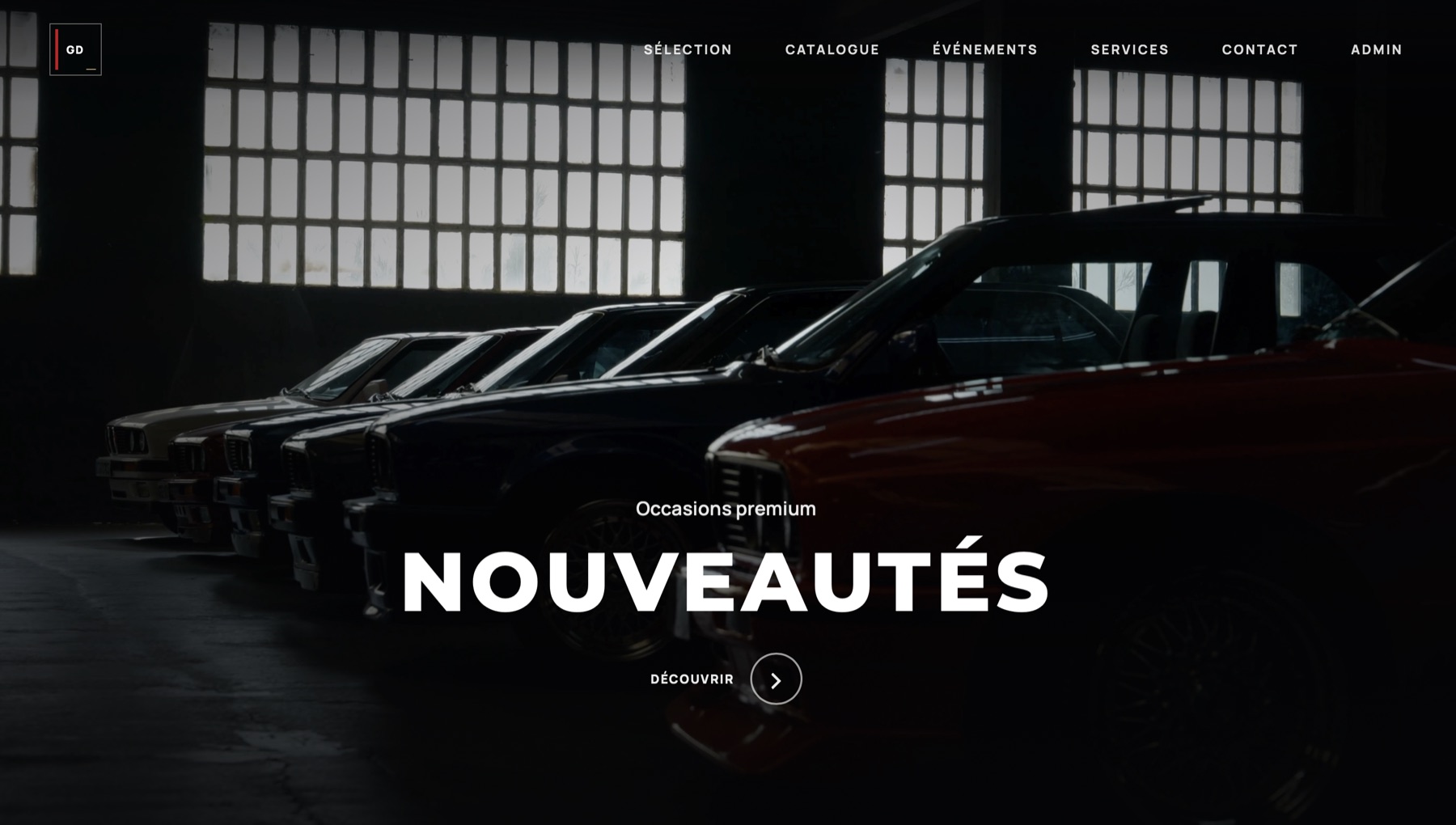 Aperçu d’un site pour un concessionnaire automobile